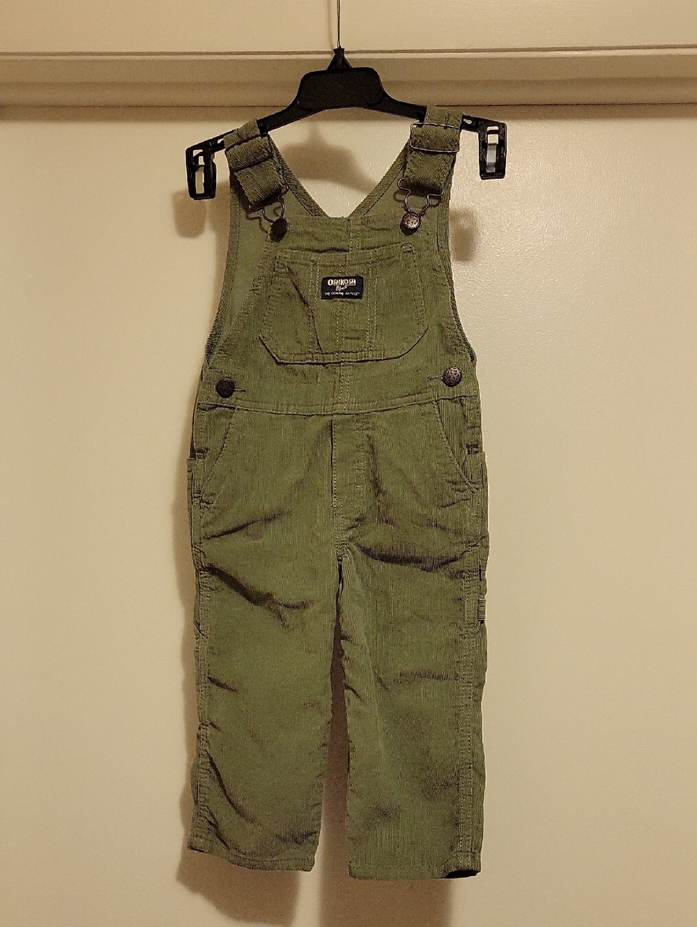 NWT: Oshkosh Toddler Boys Green Overalls
